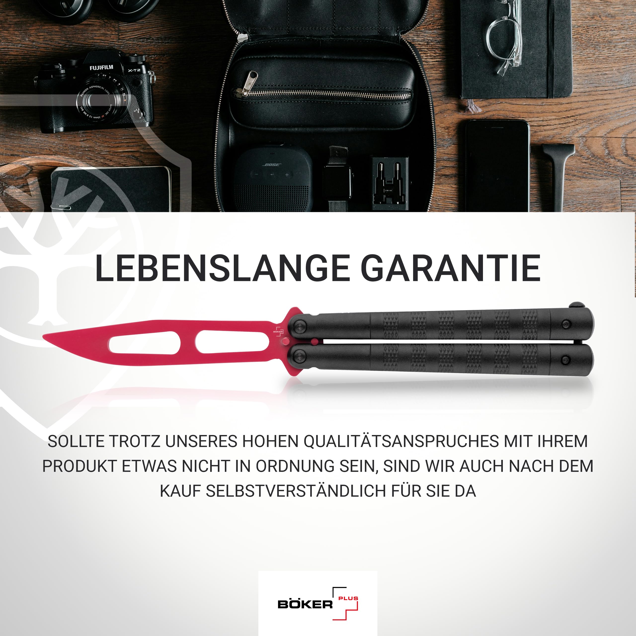 b-ker-plus-relack-trainer-balisong-trainingsmesser-rot-schwarz image 8