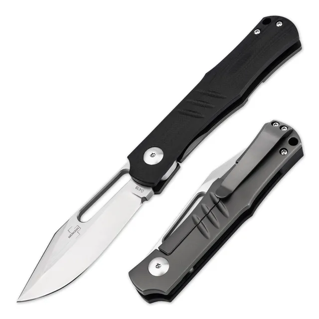 b-ker-plus-sliplock-taschenmesser-sandvik-schwarz image 1