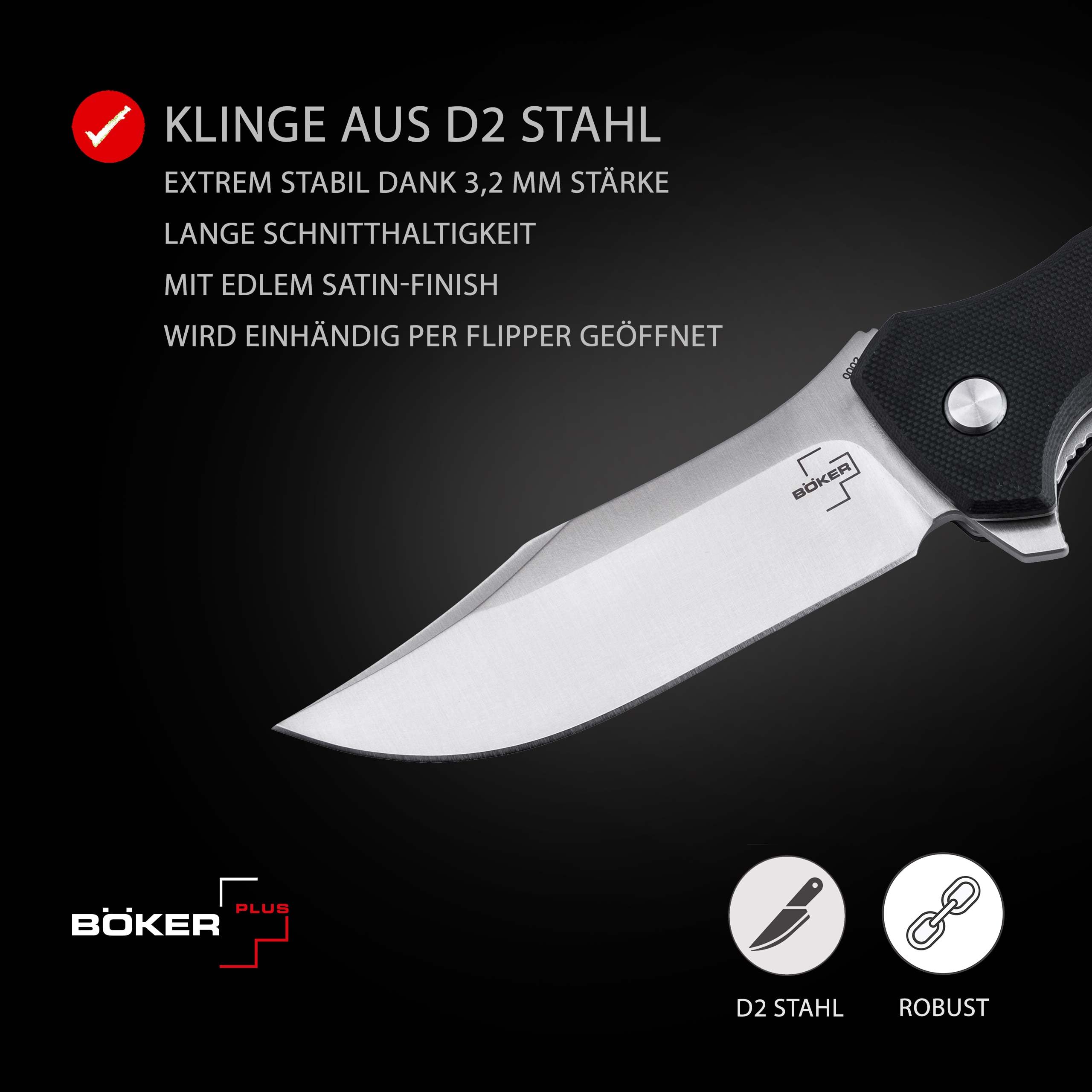 b-ker-plus-m-e-r-k-1-taschenmesser-g10-schwarz-d2 image 3