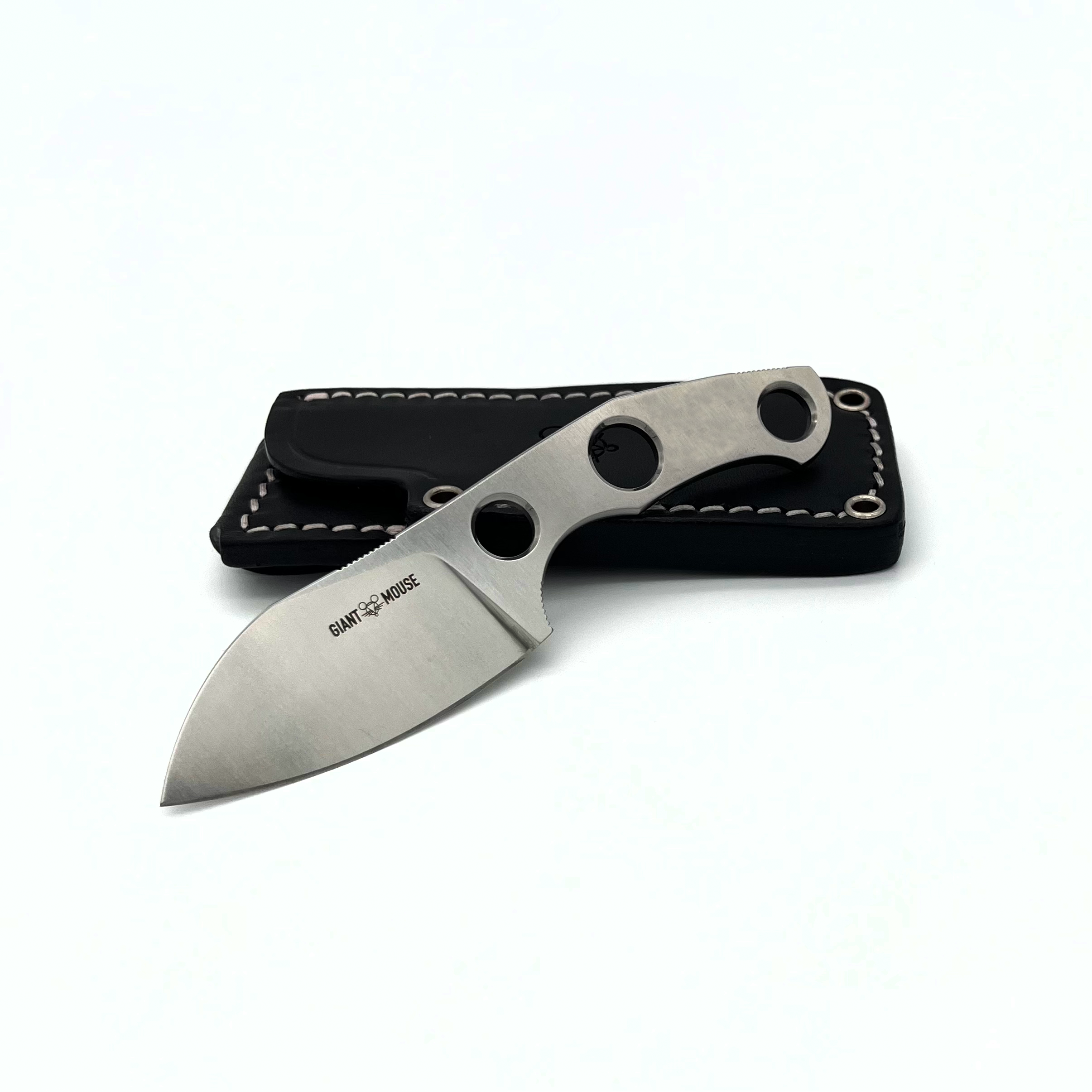 giantmouse-gmf1-s-fixed-blade-edc-messer-n690-satin-lederscheide image 5