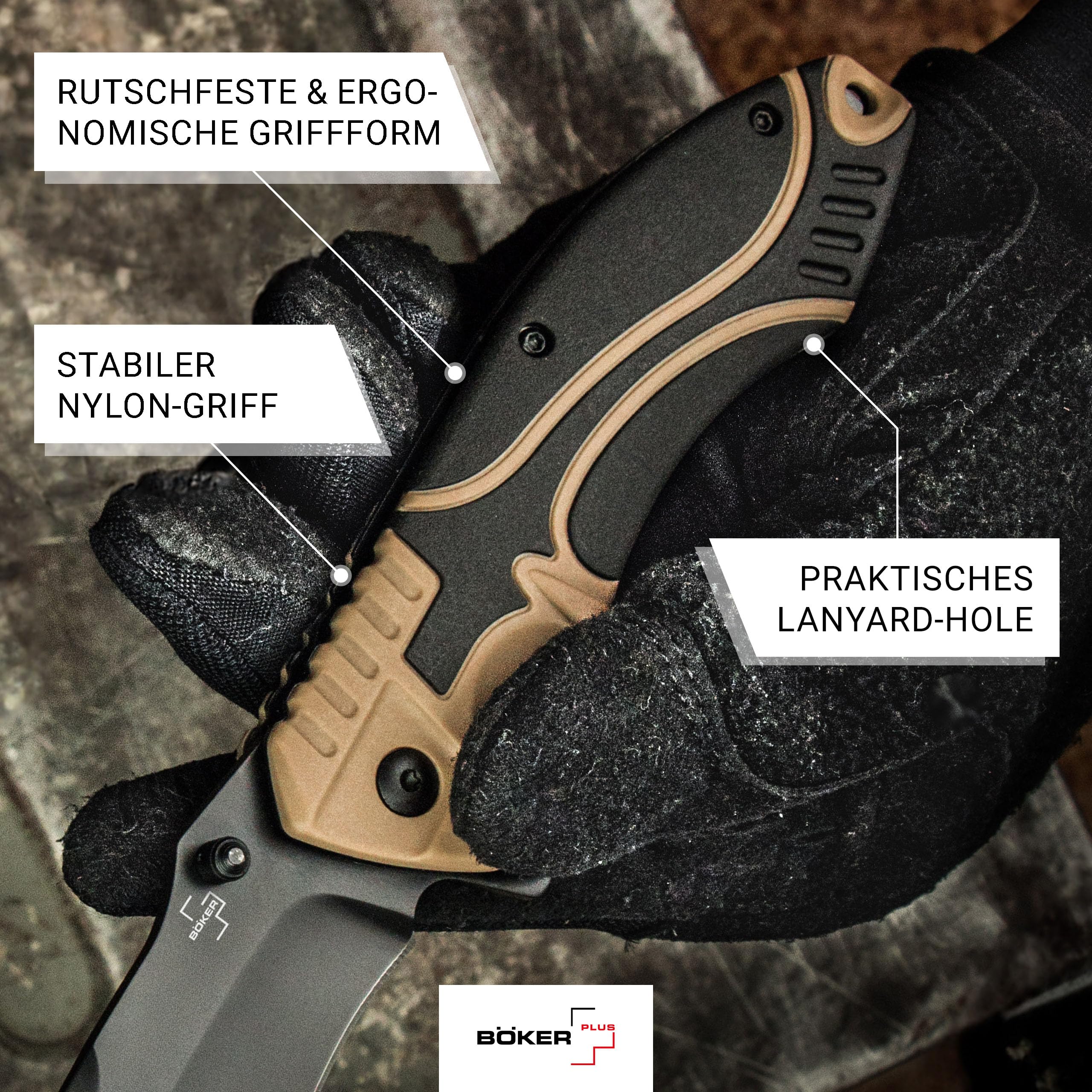 b-ker-plus-advance-desert-pro-taschenmesser-d2-schwarz image 5