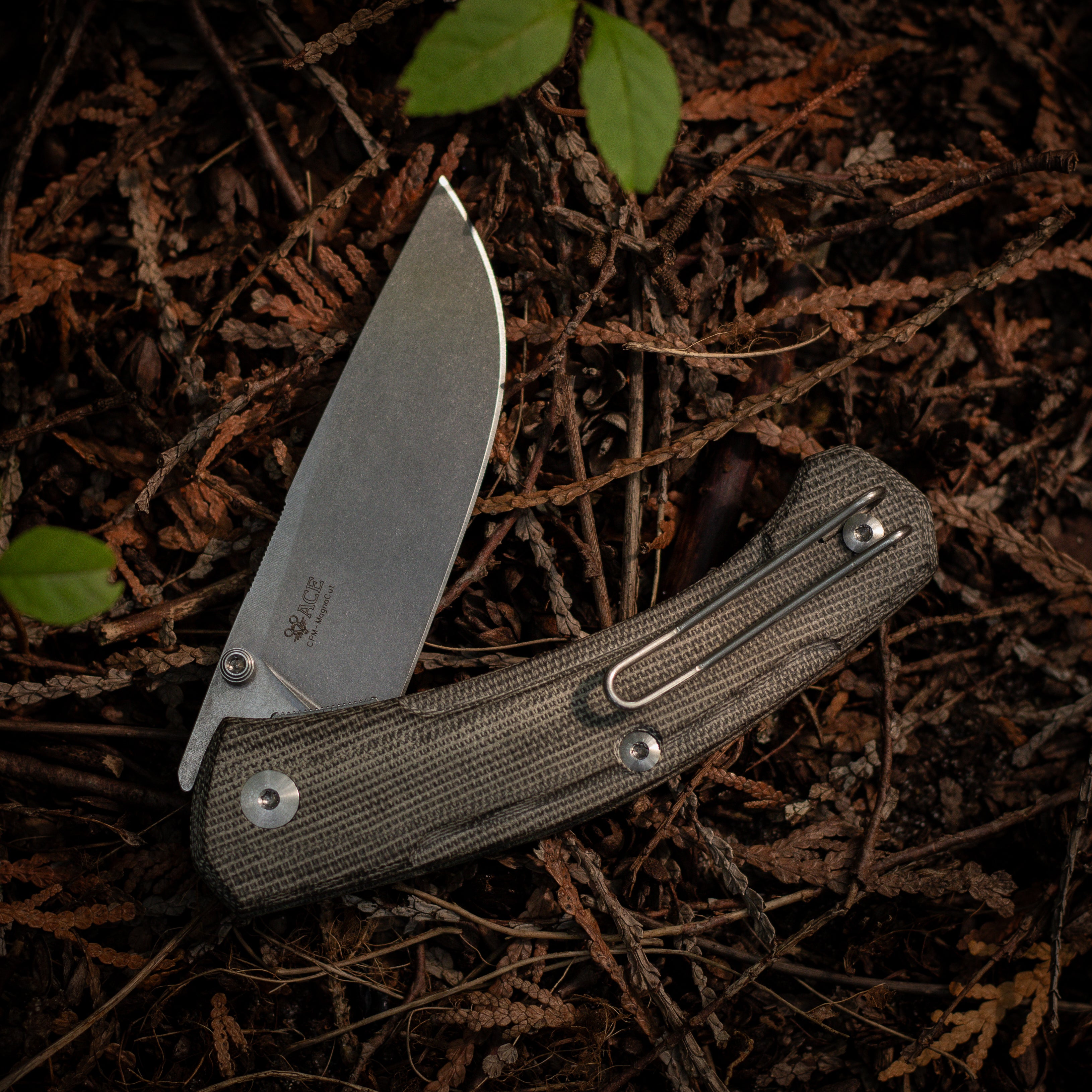 giantmouse-ace-iona-v2-klappmesser-green-canvas-magnacut image 6