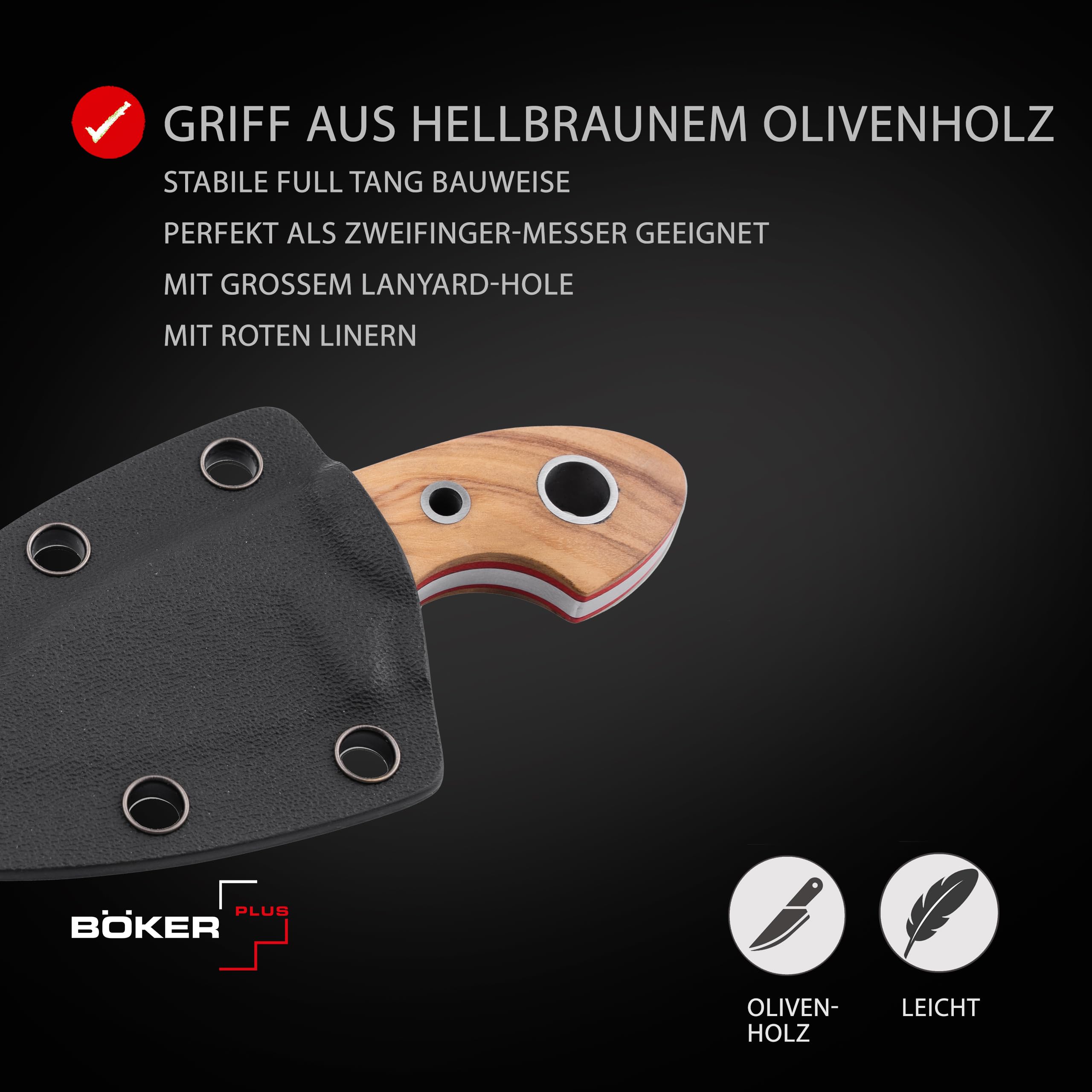 b-ker-plus-gnome-neck-knife-olive-d2-kydex-halsmesser image 4