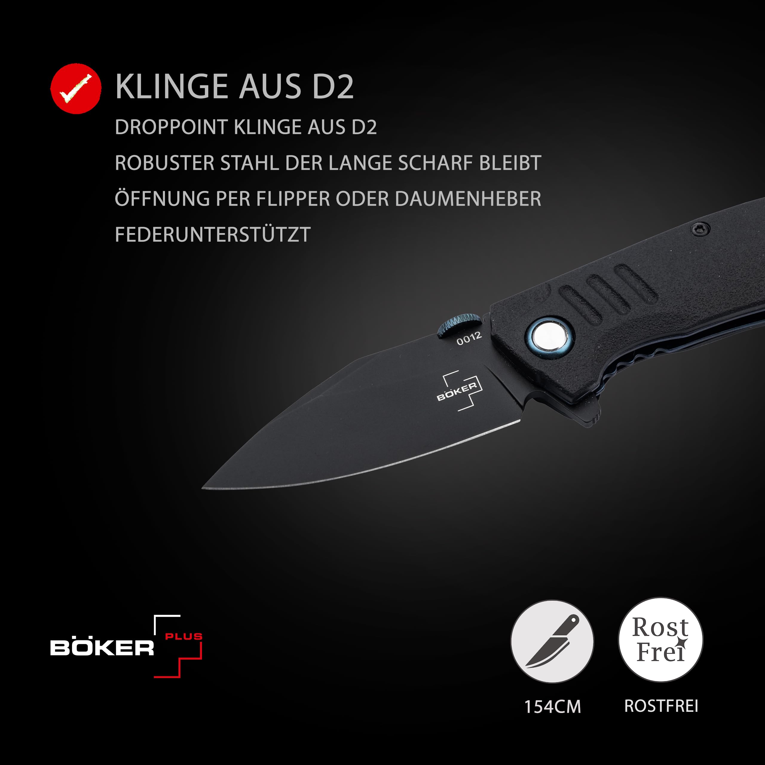 b-ker-plus-bend-assisted-taschenmesser-flipper-schwarz image 3
