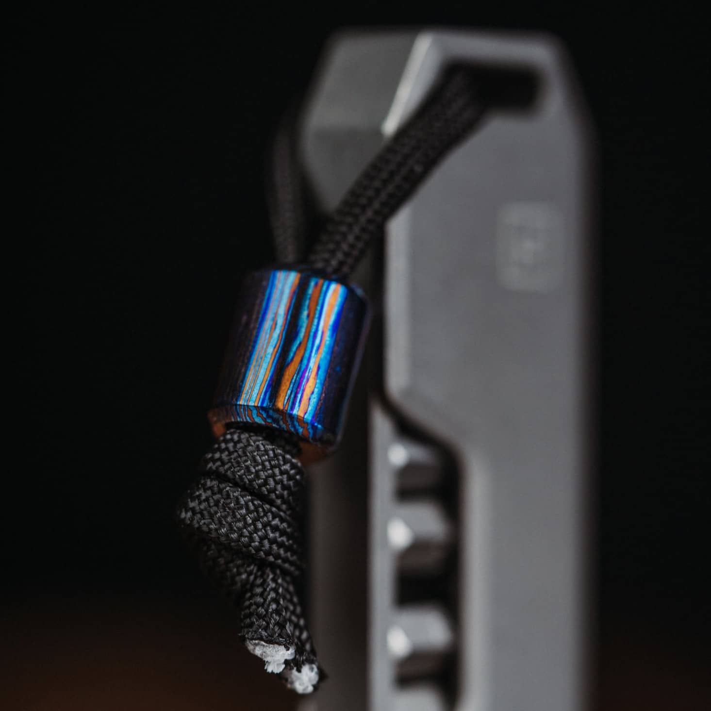 bigidesign-damascus-lanyard-bead-paracord-perle-titan image 7
