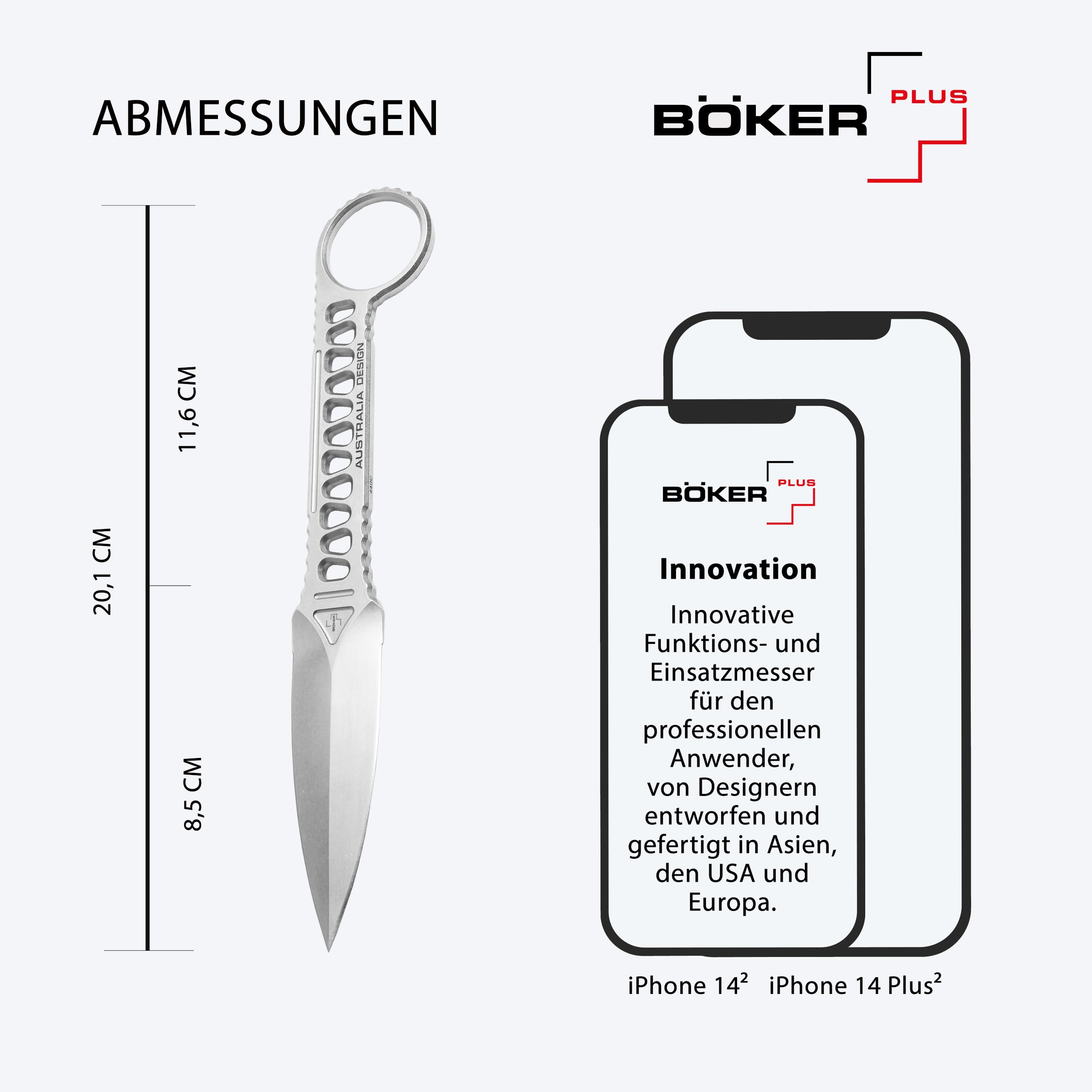 b-ker-plus-voodoo-feststehendes-messer-440c-kydex-silber-20-1-cm image 3