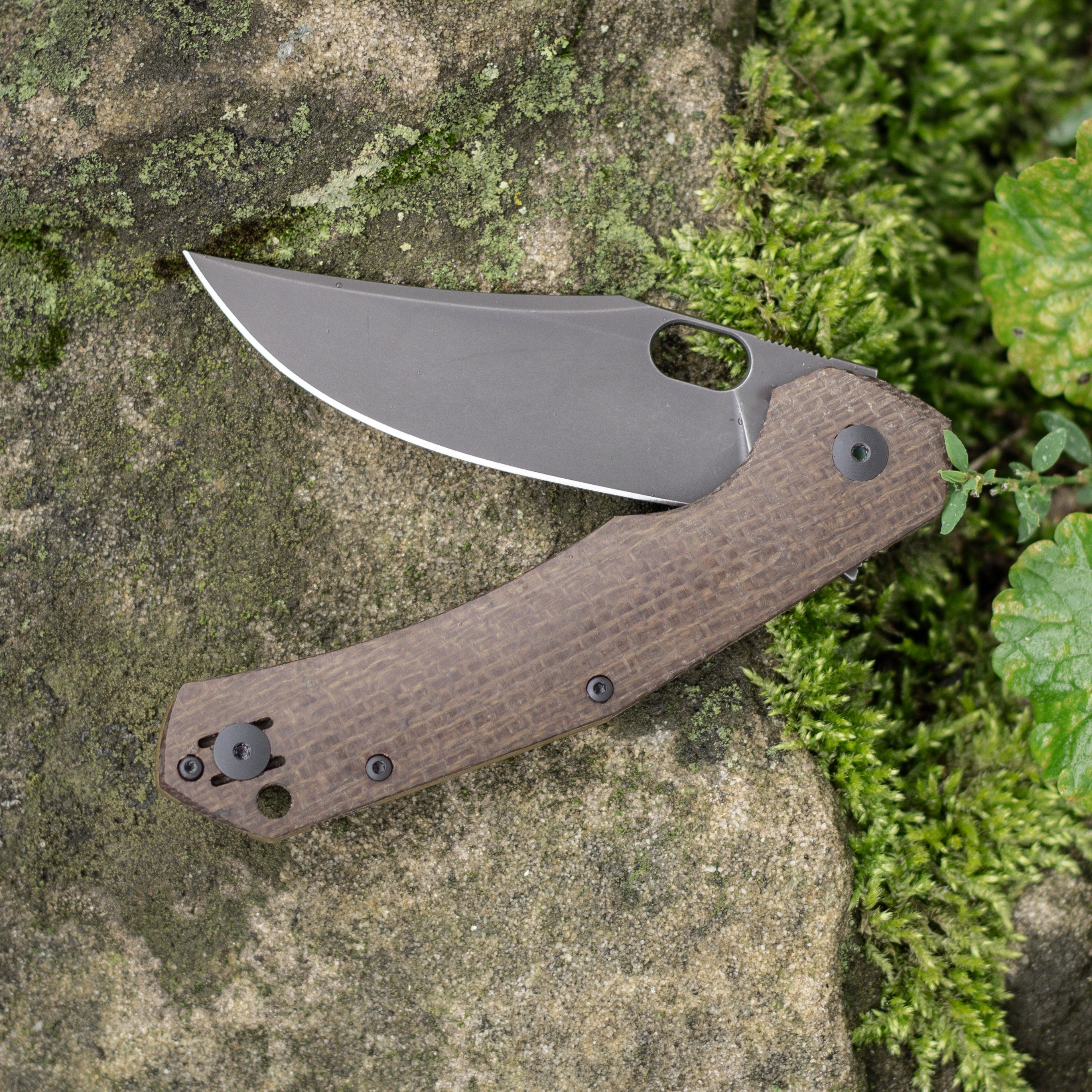 giantmouse-ace-jutland-taschenmesser-vanadis-burlap-micarta-pvd image 4