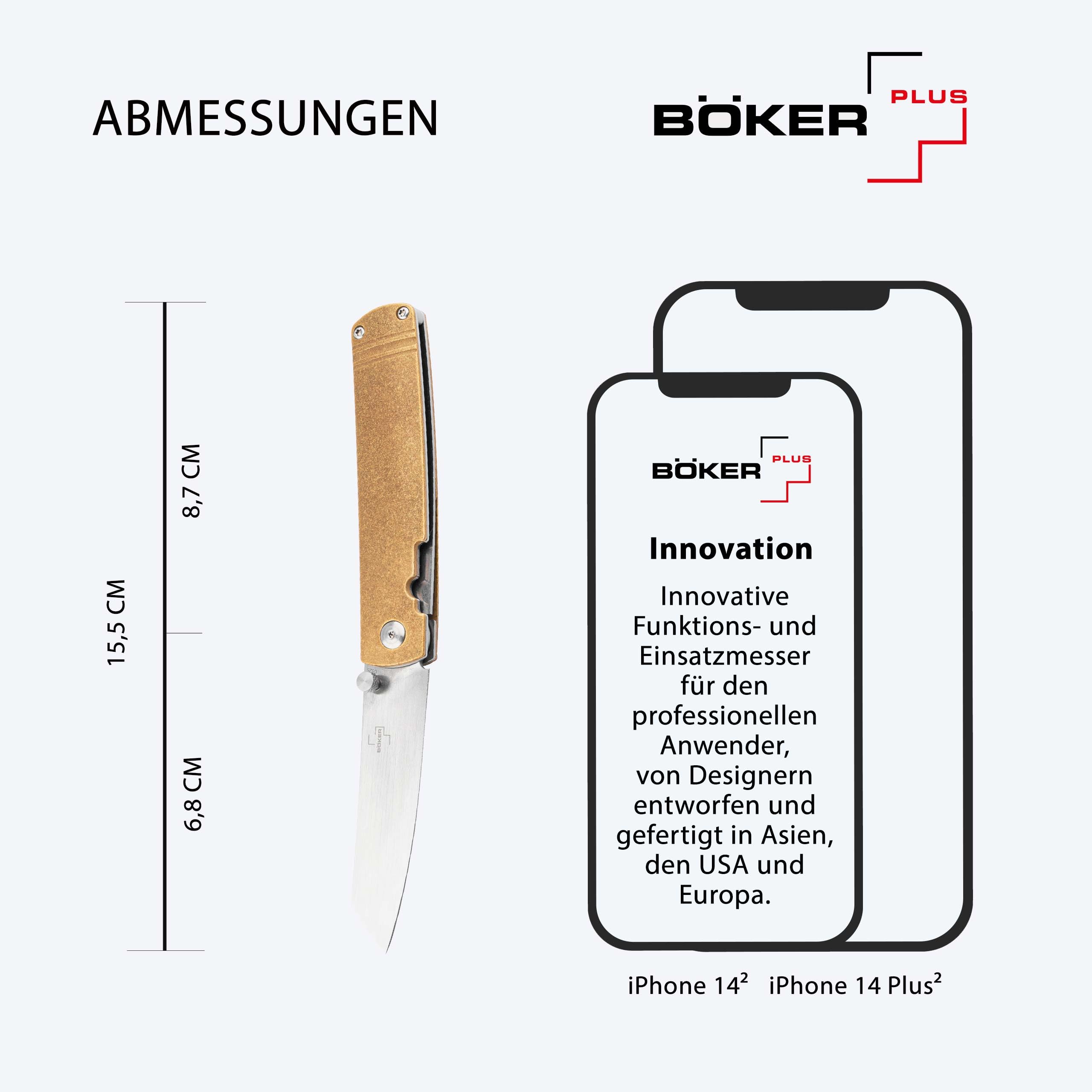 b-ker-plus-tenshi-brass-tanto-taschenmesser-messing-vg10 image 5