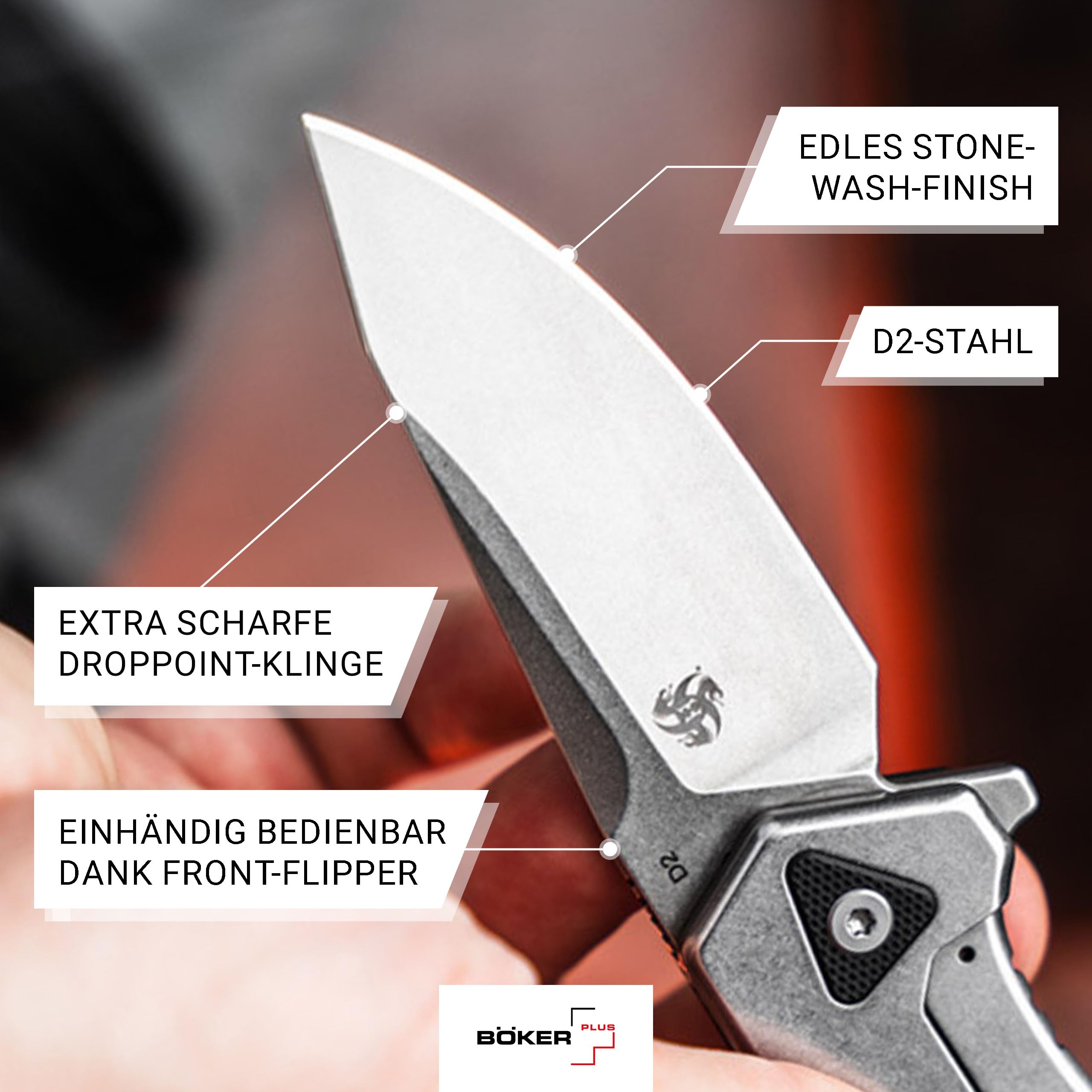 b-ker-plus-gemtek-black-g10-taschenmesser-d2-flipper-framelock image 4