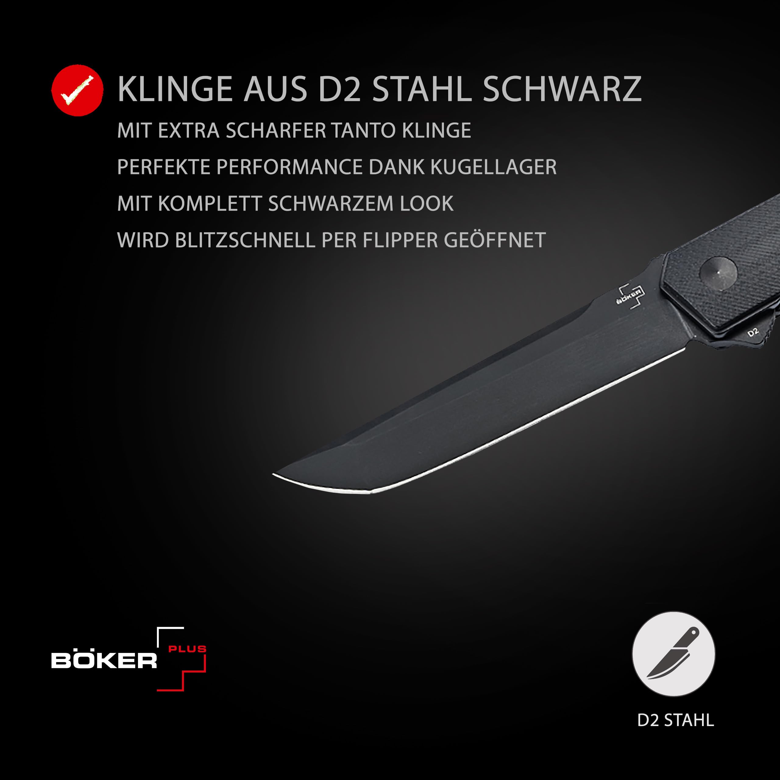 b-ker-plus-kwaiken-american-tanto-klappmesser-d2 image 2