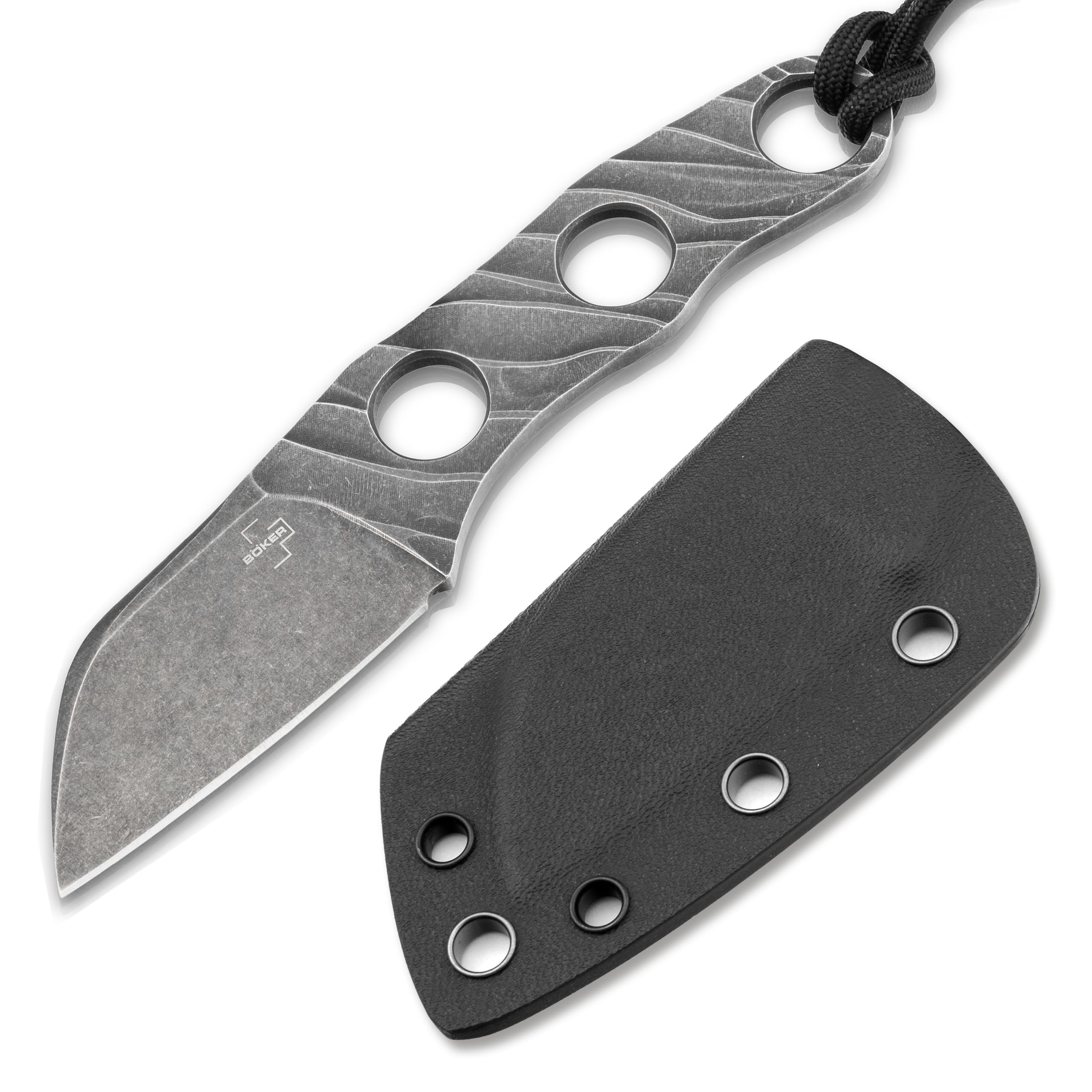 b-ker-plus-kazhan-neck-knife-d2-sheepfoot-mit-kydex-scheide image 1