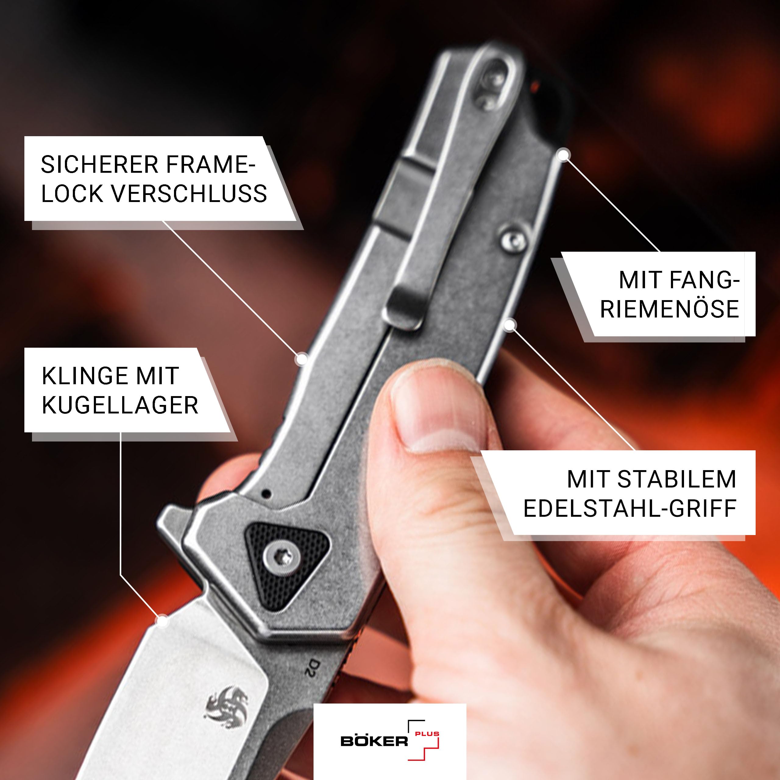 b-ker-plus-gemtek-black-g10-taschenmesser-d2-flipper-framelock image 6