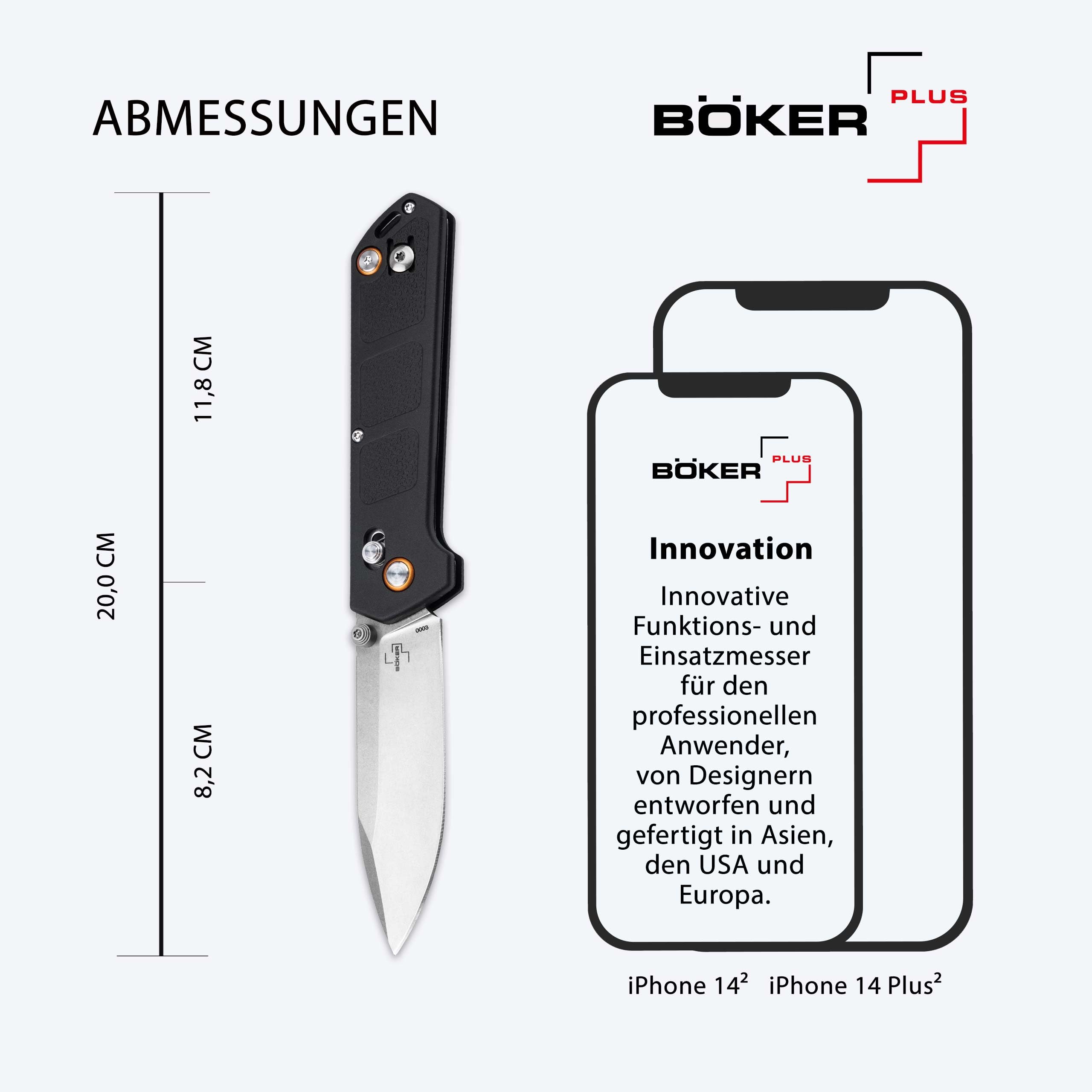 b-ker-plus-kihon-dc-klappmesser-d2-crossbar-schwarz image 6