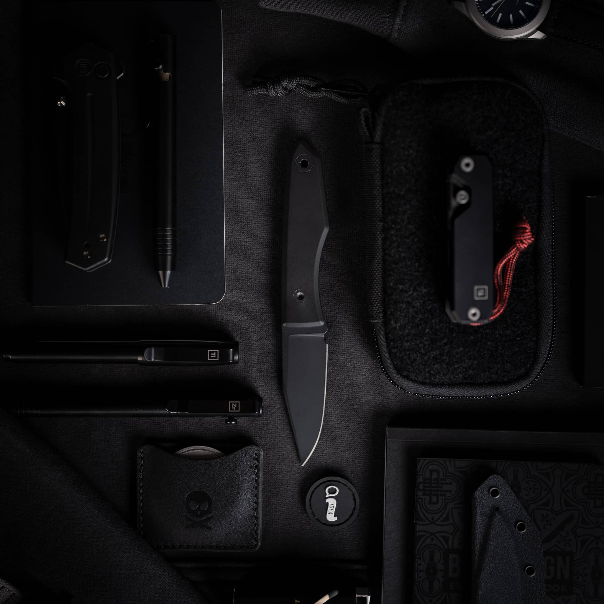 bigidesign-lookout-blackout-fixed-blade-m390-5-6-cm image 1