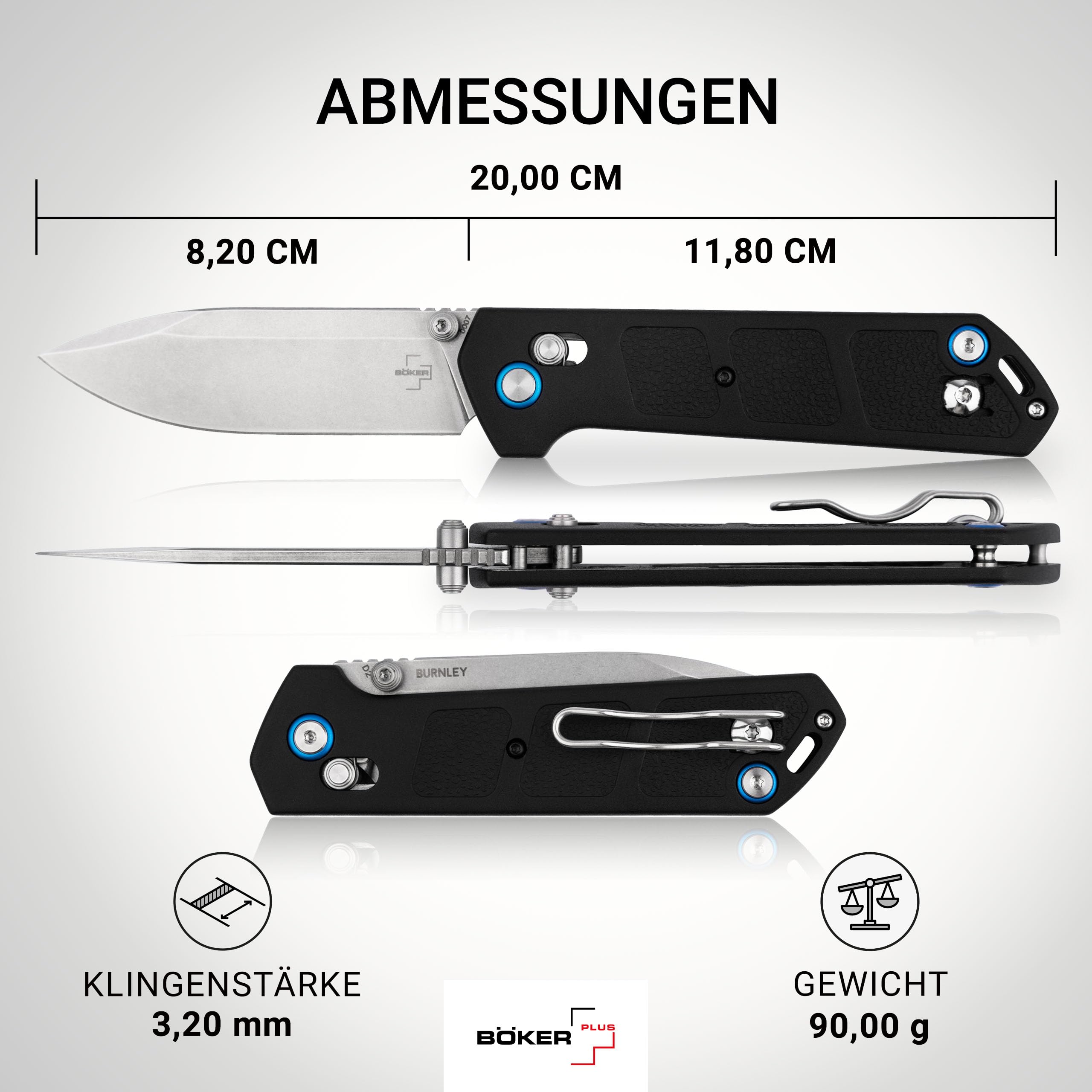 b-ker-plus-kihon-dc-2-0-taschenmesser-d2-crossbar-schwarz image 3
