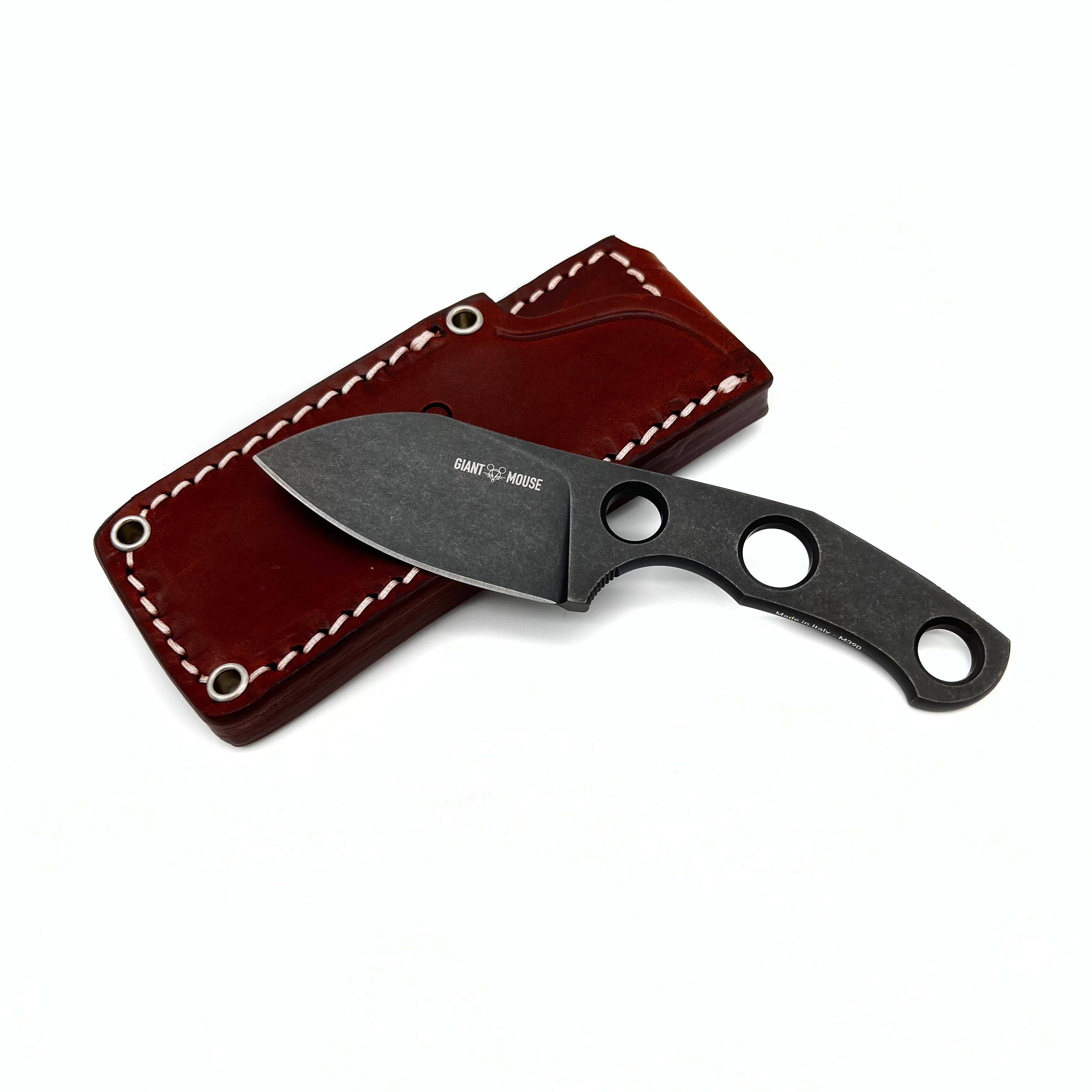 giantmouse-gmf1-fixed-blade-m390-fat-mit-lederscheide image 3