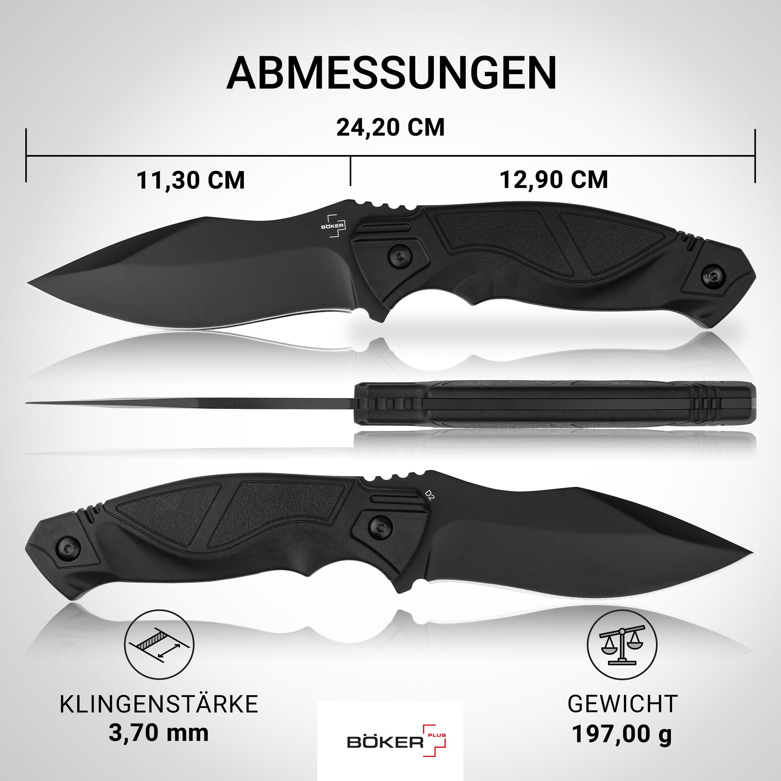 b-ker-plus-advance-pro-fixed-blade-edc-messer-d2-42a image 2
