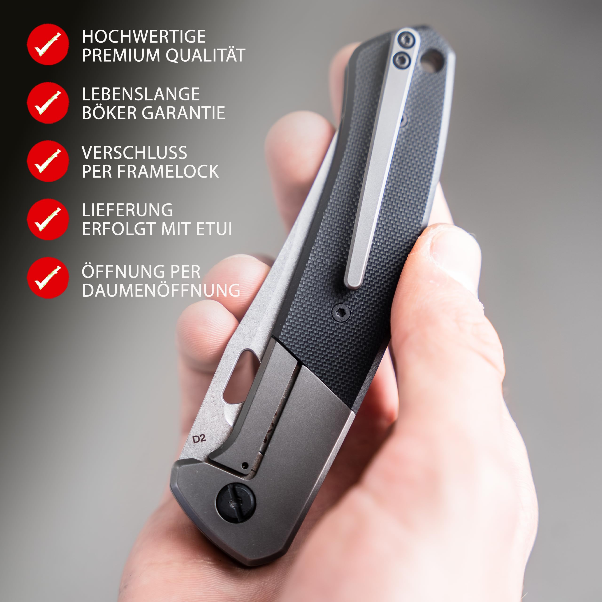 b-ker-plus-elso-folder-taschenmesser-d2-g10-schwarz image 2