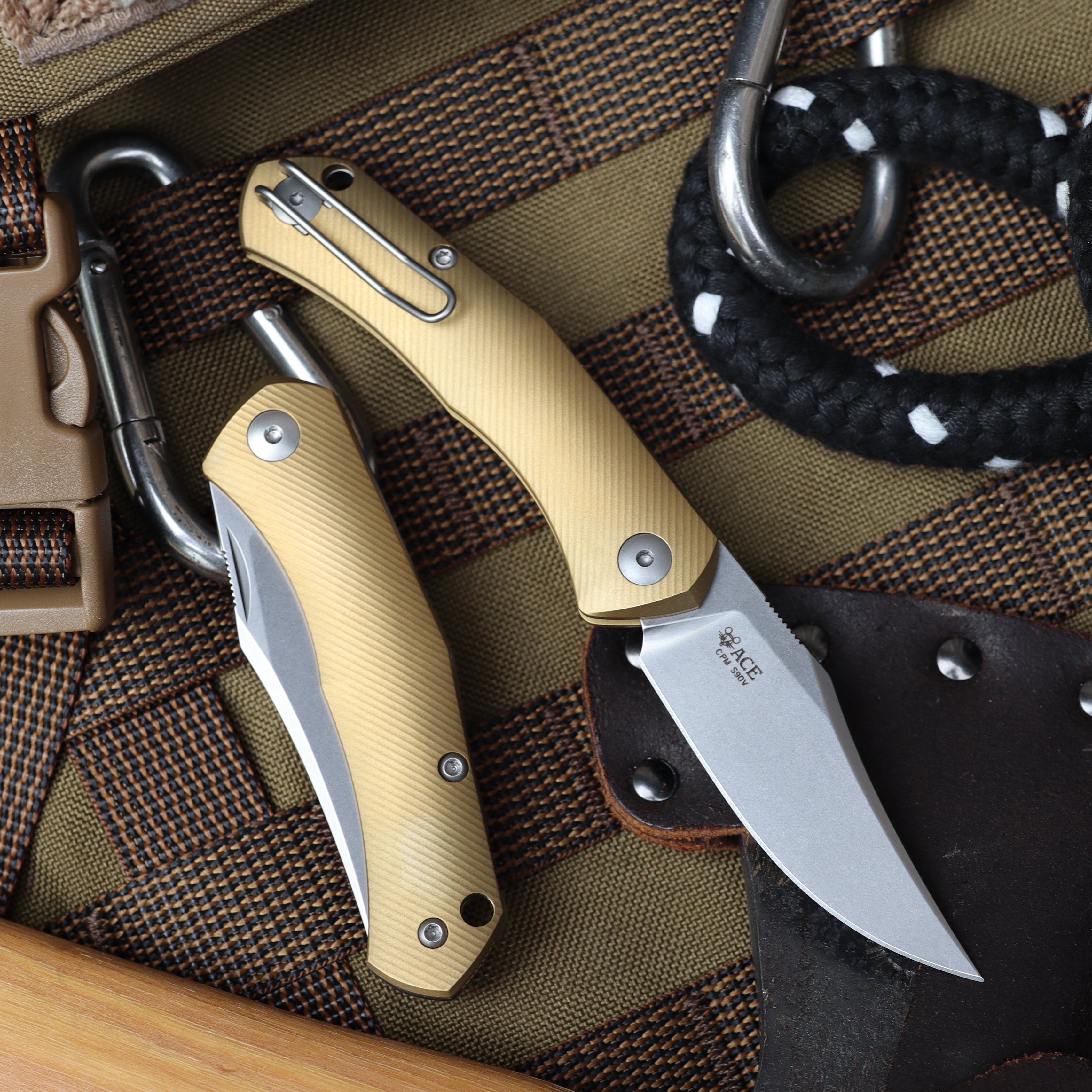 giantmouse-ace-jutland-slipjoint-taschenmesser-messing-s90v image 1