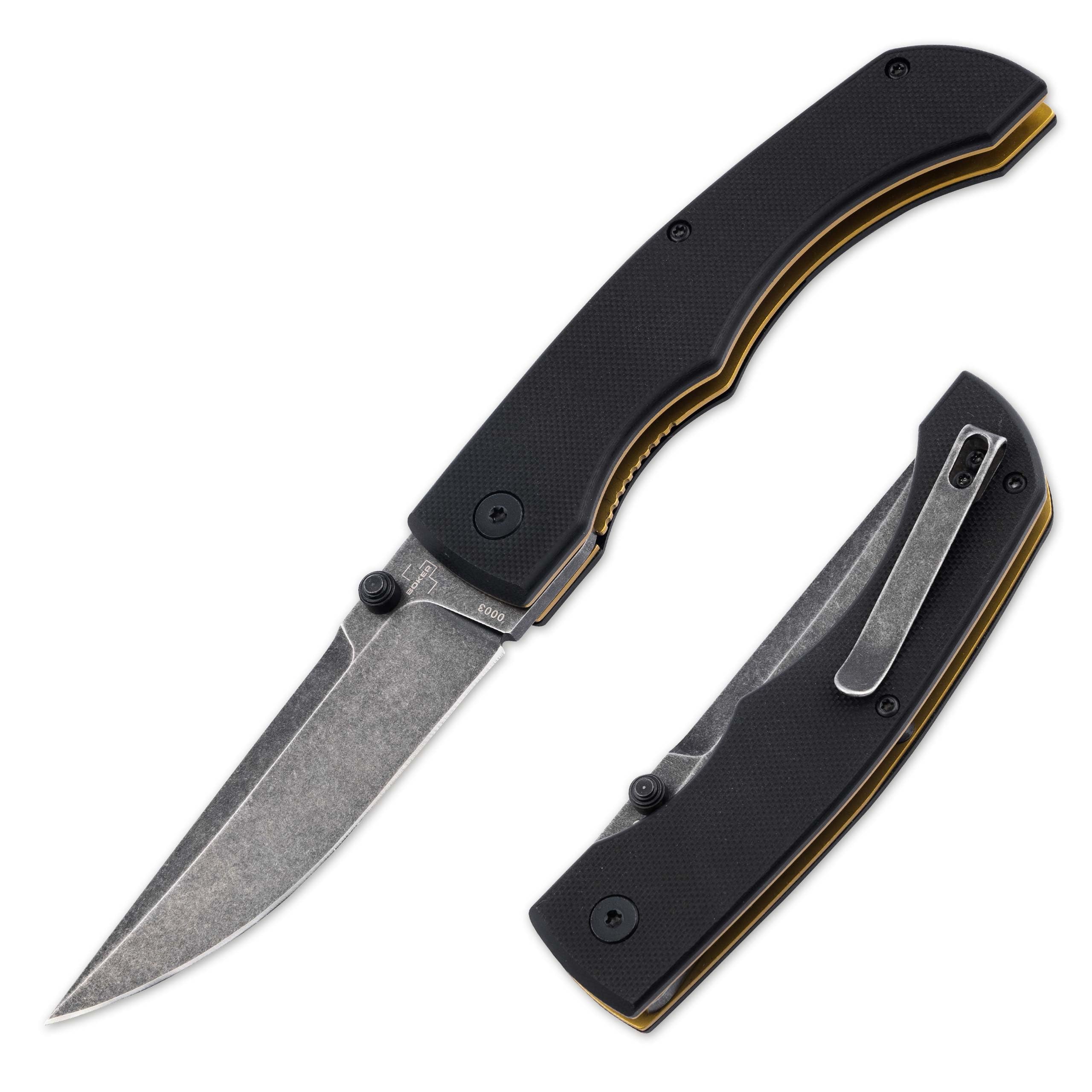 b-ker-plus-poke-taschenmesser-d2-g10-schwarz-9-1-cm image 1