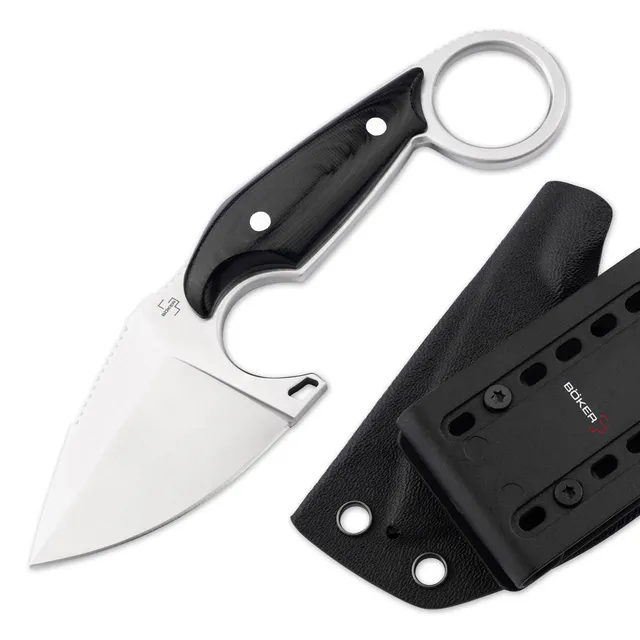 b-ker-plus-enki-neck-knife-d2-micarta-schwarz-kydexscheide image 1