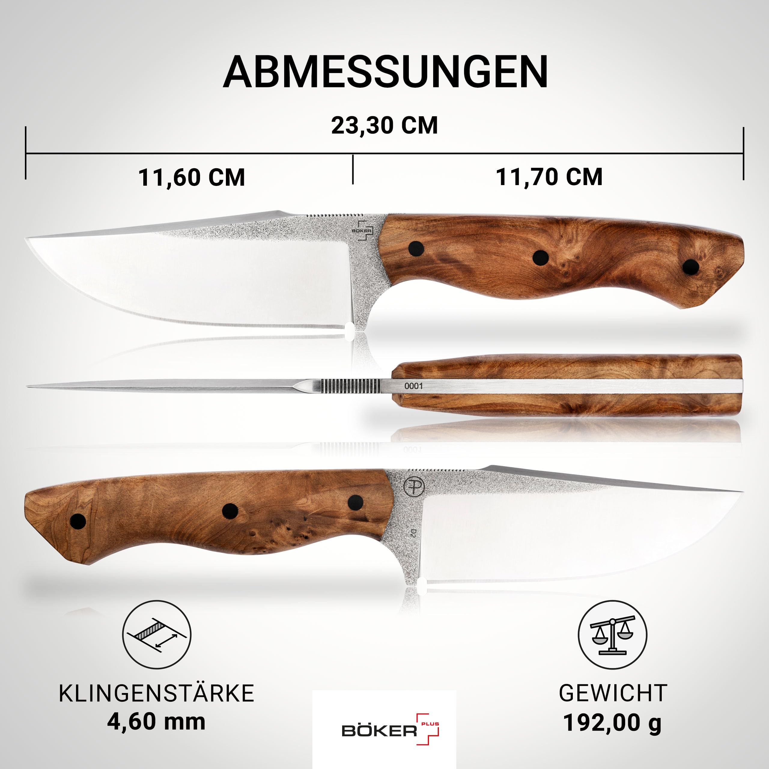 b-ker-plus-overnighter-bushcraftmesser-d2-holzgriff-lederscheide image 3