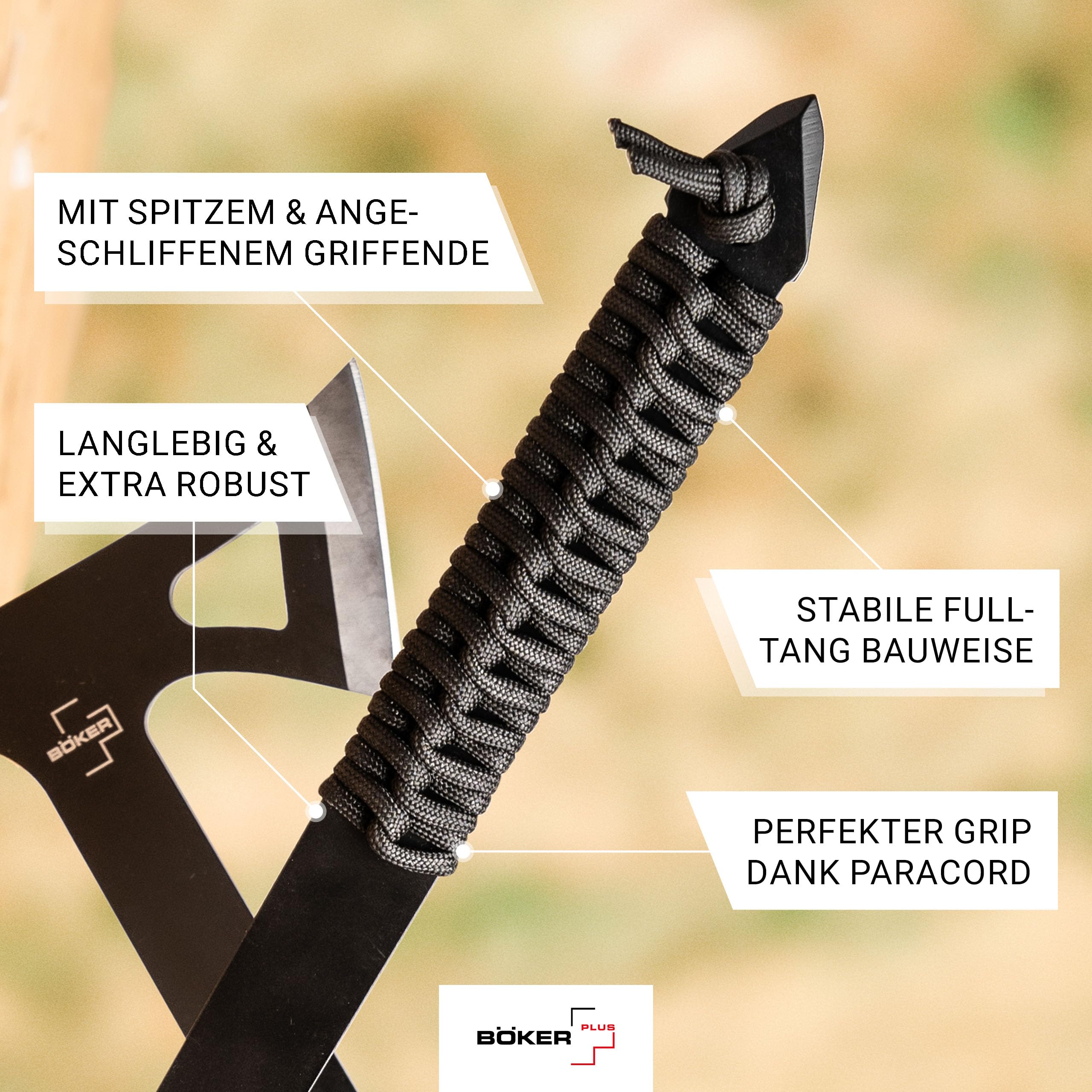 b-ker-plus-mohican-wurfaxt-3er-set-3cr13-paracord-schwarz image 6