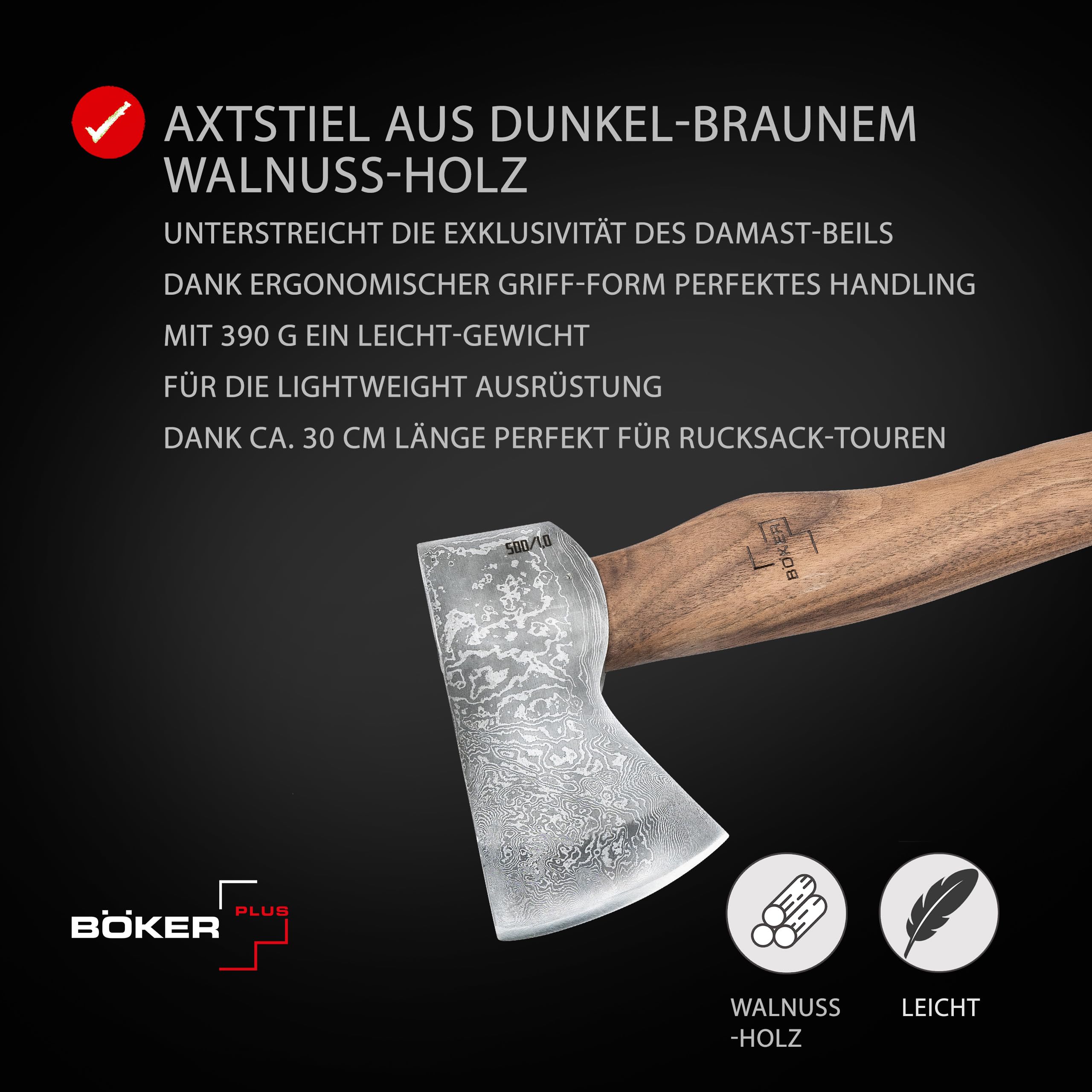 b-ker-plus-appalachian-axe-damast-beil-walnuss-lederscheide image 4