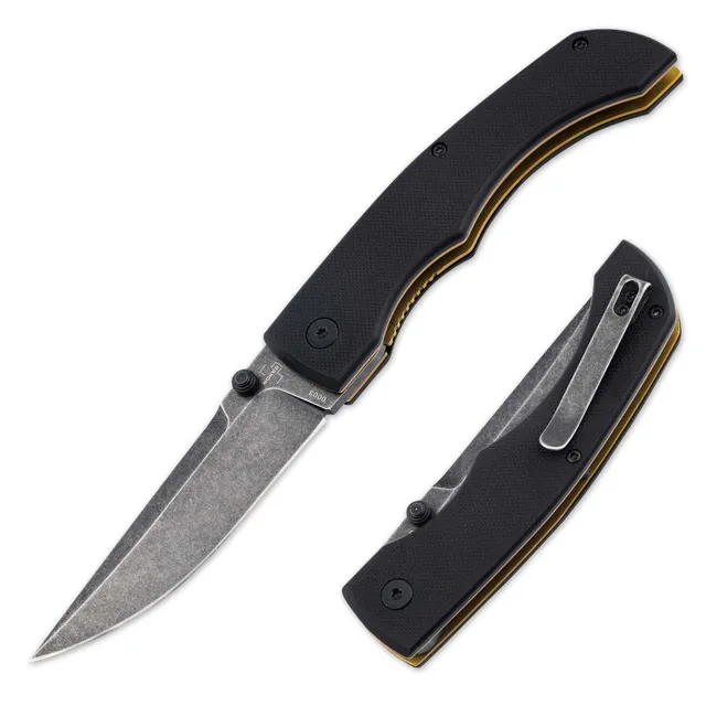 b-ker-plus-poke-taschenmesser-d2-g10-schwarz-9-1-cm image 1