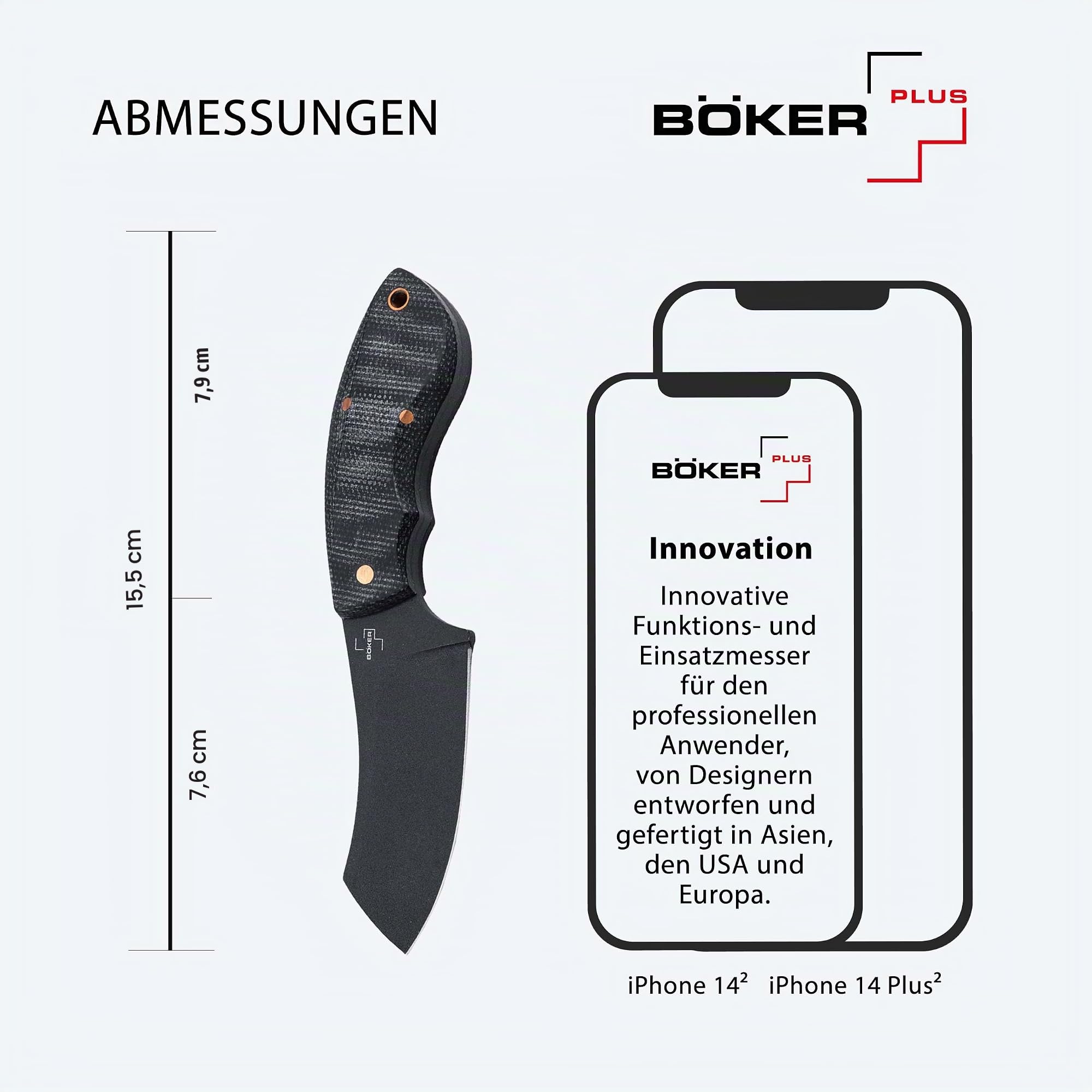 b-ker-plus-rhino-fixed-blade-outdoormesser-d2-schwarz image 4
