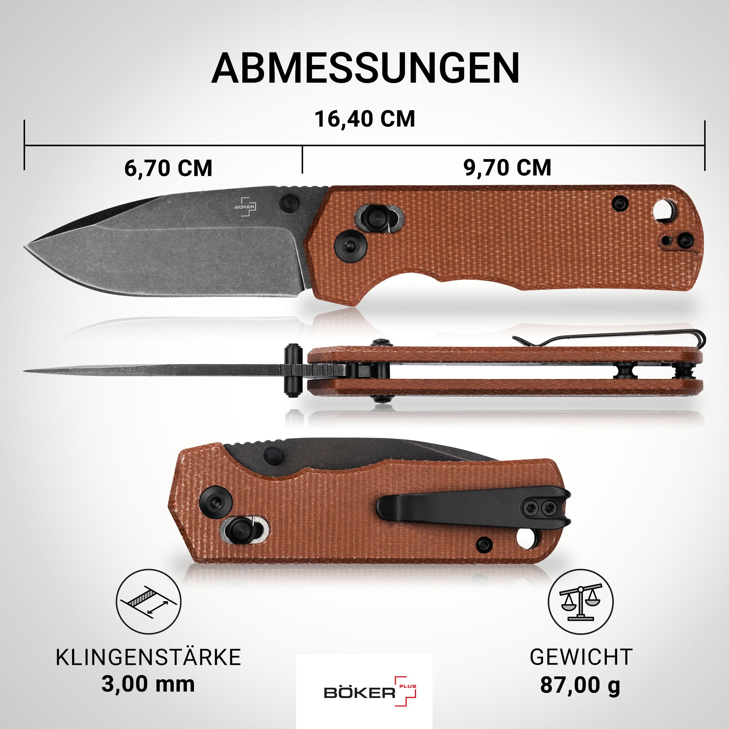 b-ker-plus-rockstub-brown-micarta-taschenmesser-sandvik image 3