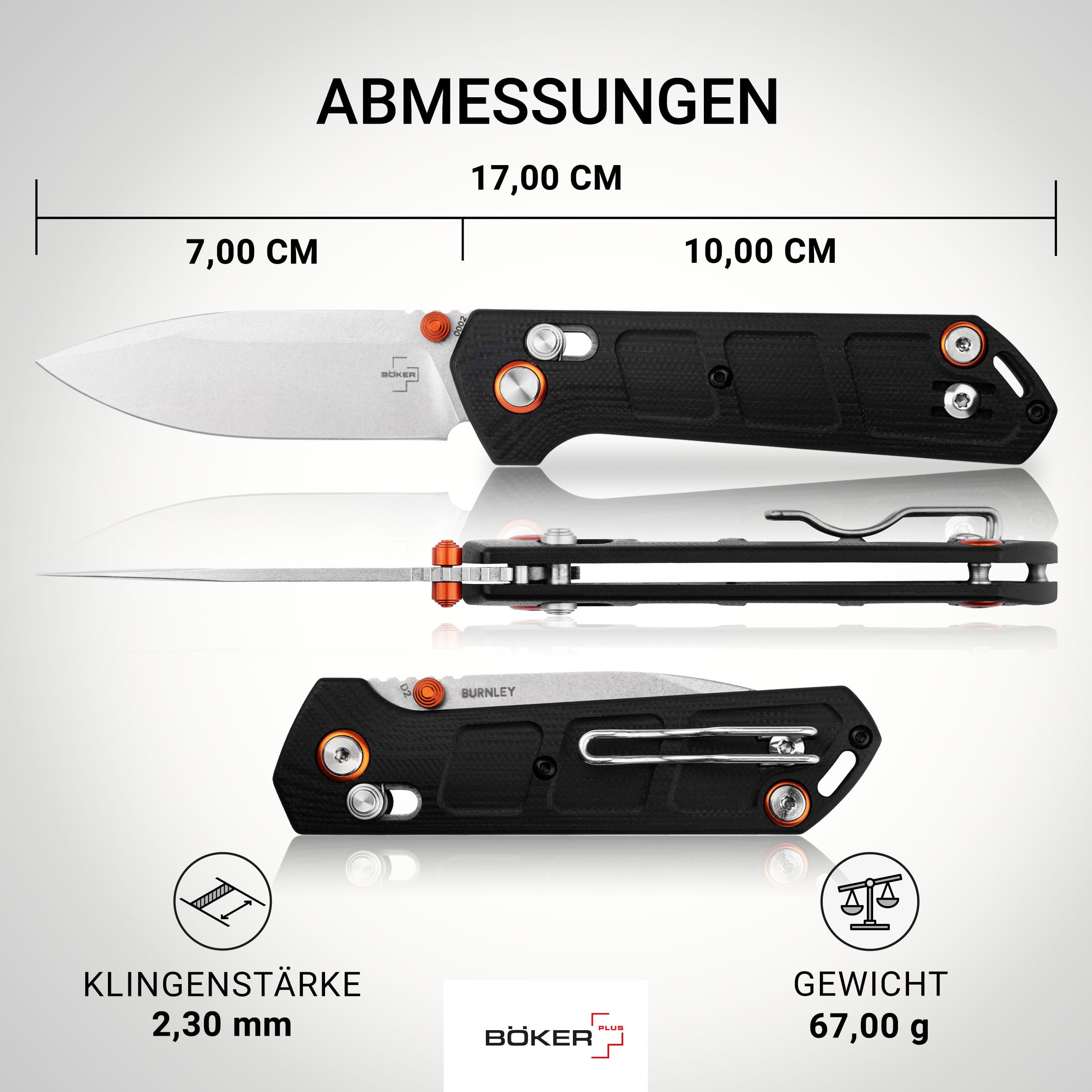 b-ker-plus-kihon-compact-taschenmesser-d2-gfn-schwarz image 3