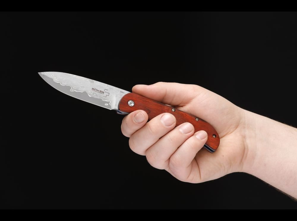 b-ker-plus-exskelibur-taschenmesser-cocobolo-damast-9-cm image 2